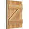Ekena Millwork Joined Board-n-Batten Shutters w/Z-Bar, Rough Sawn Western Red Cedar, 16 1/8W x 20H, PR RBJ06Z16X020RWR - alternate 3